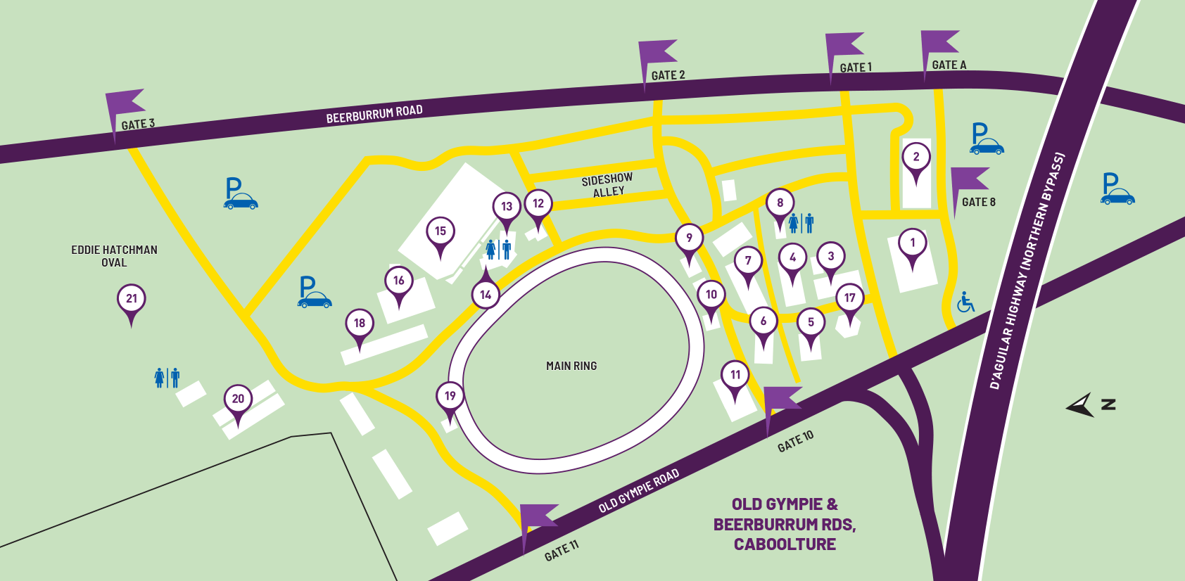 Caboolture Show Map