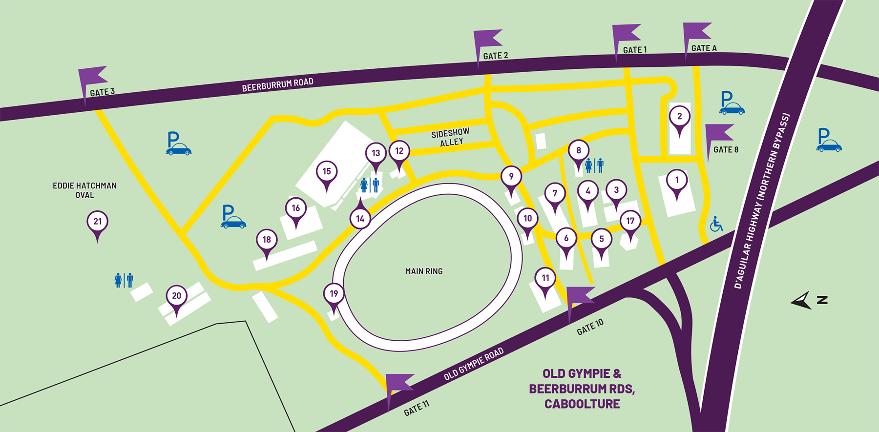 Caboolture Show Map